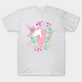 Floral Unicorn T-Shirt